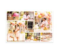 CCWACPP Custom Canvas Multi Picture Collage Upload Pictures to Canvas Prints Personalized Photo Gifts for Bedroom Home Decorations (Templates-20, 8"x10"(20x25cm))