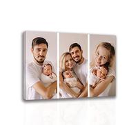 CCWACPP Custom Canvas Wall Art Collage with Your Multi Photos Decor Frame (12x18" (30x45cm))