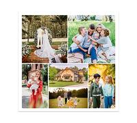 CCWACPP Customized Canvas Prints with Your Photos Picture Canvas customize Collage Personalized Photo Gifts Photo Wall Art Your Picture on Custom for Home Decor (Templates-06, 10"x10"(25x25cm))
