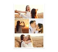 CCWACPP Personalized Canvas 4 Pictures Customized Wall Art with Photos Photo Canvas Prints Custom Collage Upload to Print Pictures (Templates-19, 20"x24"(50x60cm))