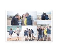 CCWACPP Personalized Canvas Collage Pictures 5 Custom Prints Friends Photo Customized Canvas Pictures for Wall Family Pets or Baby image on Canvas (Templates-10, 16"x24"(40x60cm))