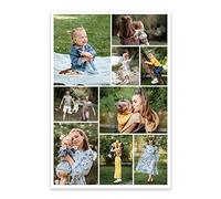 CCWACPP Personalized Photo to Canvas Print Wall Art Canvas Photo Prints Custom Collage Customize Multi Pictures for Wall for Living Room Home Decor (Templates-15, 12"x18"(30x45cm))