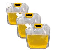 CCWORAN 2.5L Reusable Drink Pouches For Festivals Liquid Hidden Alcohol Plastic Hip Flask Clear Stand Up Portable Drink Smuggler Wine Beer Juice Milk Water Bags With Spout