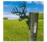 CCWORAN Metal Deer Garden Ornaments - Outdoor Home Decor - Fence, Wall, Tree, Yard Art - Gift, Christmas, Fireplace