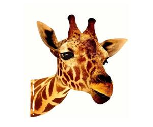 CCWORAN Metal Giraffe Garden Ornaments Outdoor Unusual Animals Fence Decorations Double Sided Color Vivid Sculptures Peeping Wall Art Decor Ideas Fun Tree Yard Gift