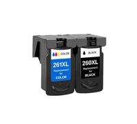 CCXTKENWU 260XL Black Ink Cartridge 4-pack Compatible With Printer Supplies TR7020 TS5320 TS6420 TR7020a TS6420a(1set 2pcs)