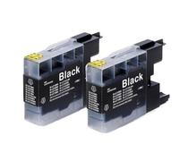 CCXTKENWU LC1240 LC12 LC40 LC71 LC73 LC75 LC400 LC1220 Ink Cartridge 4 Pack With Printer Supplies DCP J525W J725DW MFC J430W(2pcs Black)