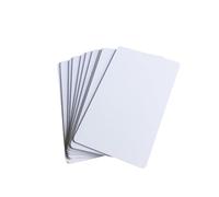 CCXTZC 50pcs Glossy Blank PVC Business Card Design Logo Name Thank You ID Card Waterproof Double Sided Printing NOT NFC Cards