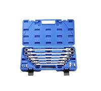 CCXTZC 6 Piece Extended Folding Double Ended Adjustable Ratchet Wrench Set with Bidirectional Shaped Quick Action Wrenches(10PCS)