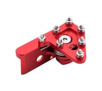 CCXTZC Aluminum Rear Brake Lever Pedal Step Compatible with Motorcycle Universal Fit Accessory Compatible with Most Models(Red)