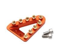 CCXTZC Motocross Brake Pedal Tip Foot Brake Lever Step Plate Compatible with 125 150 250 300 450 500 501 Dirt Bikes 2017-2025 Fits EC MC Models 2021 and(Orange)
