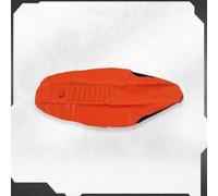 CCXTZC Non Slip Waterproof Motorcycle Seat Cover Gripper Soft Stretchy Cushion Set For Bike Seat Protection Compatible With Most Standard Seats(Orange)