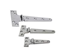 CCXTZC T Shape Ship Hinge 316 Stainless Steel Corrosion Resistance Antioxygen Gate Strap Hinge Compatible With Shed Cabinet Door(1Piece 200X98mm)