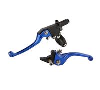 CCXTZC Universal Folding Brake Levers Compatible with Motorcycle Dirt Bike Handlebar Compatible with Kayo 350 450 150 250 Models(Blue)