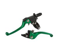 CCXTZC Universal Folding Brake Levers Compatible with Motorcycle Dirt Bike Handlebar Compatible with Kayo 350 450 150 250 Models(Green)