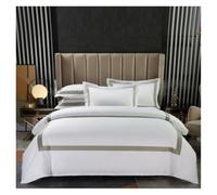CCXXYGWJ Comforter Bed Set 4pcs Extravagance Bedding Set White Hotel Duvet Cover And Frame Patchwork Bed Sheet Set Bedding Comforter Sets(Gold,220 * 240cm)