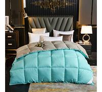 CCXXYGWJ Luxury Double Duvet All Season 13.5 Tog White Goose Down Quilt Thicken Winter Warm Comforter with Cotton Cover King Queen Twin Full Sizes
