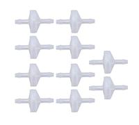 CCYLEZ 10PCS Barb Check Valve Durable Plastic Single Way Valve for Fish Tanks and Equipment Resistant (3mm Translucent)