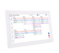 CCYLEZ 13.3 Inch Digital Calendar, Smart Touchscreen Family Planner Organizer with Sync Outlook Calendars, for Home Office Wall Mount Display (GB Plug)