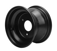 CCYLEZ 16X8.00-7 7 Inch Wheel Rim Black, 3 Bolts Hole Go Kart Wheel Rim, Aluminum Alloy Heavy Duty Wheel Rim for Most ATVs Go Karts Carts