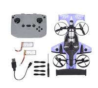 CCYLEZ 2 in 1 RC Drone and Car, RC Toy with Flying & Drifting Modes, Transformable Quadcopter for Kids Adults, Easy One Key Take Off, 3 Speeds, 15 Min Flight, Indoor Outdoor Toy (Purple)