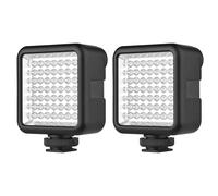 CCYLEZ 2PCS IR49S Infrared Night Light, IR Video Light 49 LEDs 850nm 20m Range with 2000mAh Battery Cold Shoe Mount for Wildlife Security Camera
