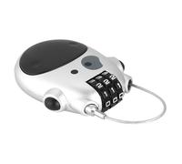 CCYLEZ 3 Digit Code Lock for Enhanced Security, Cute Cow Design Pushchair Lock for Strollers and, ABS Material, Easy to Carry (Silver)