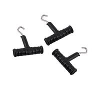 CCYLEZ 3pcs Fishing Knot Puller Tool Set for Easy Bait Tying Outdoors Durable Plastic High-Carbon Steel (Black)