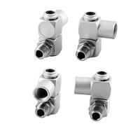 CCYLEZ 4pcs Aluminum 1/4" Swivel Air Hose Connector Adapter Tool for Air