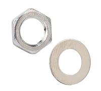 CCYLEZ 5 Pcs Electric Guitar and Bass Jack Socket Nuts Set Made of (M8)