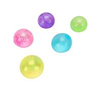 CCYLEZ 5Pcs Glitter Slow Stretch Stress Relief Balls Color Glitter Quiet Squeeze Toy for Classroom Office Calm Washable Hand Tension Release Sensory Ball