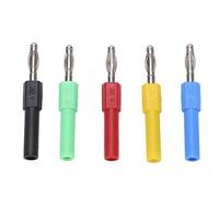 CCYLEZ 5PCS J.20012 Banana Plug Connector Set 4mm Male to 2mm Female
