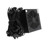 CCYLEZ 800W Computer Power Supply, User Friendly Fan Control, High Current Single Rail Design for Gaming PC Build Black Built In Network Cable