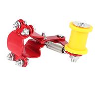 CCYLEZ Adjuster Chain Tensioner for Motorcycle Universal Modified Accessories Solid Design Automatic Adjustment Tool 1 Unit (Chain adjuster/red)