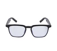 CCYLEZ AI Bluetooth Translation Glasses, 100 Languages Real Time Smart Translator, Built in Mic and Speaker, Clear Blue Light Glasses for Woman Men, Stylish, for Travel (black)