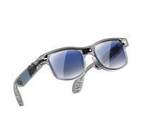 CCYLEZ AI Smart Glasses, 8MP Camera with WiFi Bluetooth 5.4 for Real Time Translation, Dual ENC Microphones, HiFi Sound, Replaceable Lenses, USB Fast Charging, Travel Business