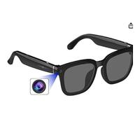 CCYLEZ AI Smart Glasses with 8MP Camera, 32GB Storage Call Music Step Count HD Video Recording 25 Languages Translation Anti WiFi Dual Mic