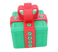CCYLEZ Annoying Gift Box, Interactive Screw Puzzle Box, 3D Decorative Storage Difficult to Open Prank Gifts Fun for Adults, Men, Women, Unique Party Favors with Key (3.6in, PLA) (Red+Green)