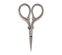 CCYLEZ Antique Sewing Shears Small Scissors for Cross Stitch DIY, Durable Stainless Steel with TPR Grip, 1 Unit (Bronze)