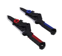 CCYLEZ Axe Sword Toy, 2 in 1 Transformable Sound Light Weapon with LED Colorful Mist Spray Dual Forms Glowing Play Prop for Kids Holiday Birthday Gift