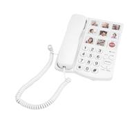 CCYLEZ Big Button Phone for Seniors, Amplified Loud Volume Corded Landline Telephone with LED Flashing Alert, Desk Phone for Elderly Parents, Hearing & Visually Impaired