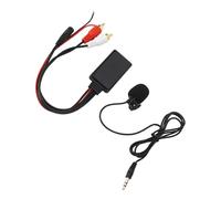 CCYLEZ Bluetooth AUX Module, Premium 2 Cable Adapter with Microphone Fit for Alpine &, Streaming for Cars, Black, ABS Material, 1 Unit