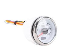 CCYLEZ Car Tachometer 3000RPM, Hour Meter, 52mm Size (White Dial Silver