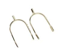 CCYLEZ Chrome Brass Zinc Alloy Narrow Spurs for Women's Equestrian - (Gold)