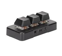 CCYLEZ Copy Paste Keyboard, RGB Backlit Programmable Keypad, ABS USB Mini 3-Key Keypad, Ergonomic Design, Plug and Play, for Computer(Black)