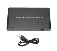 CCYLEZ EARC Optical Sound Extractor, 24bit 192KHz Converter with HD 3.5mm Output for TV Speaker Systems CEC Volume Control