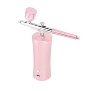 CCYLEZ Electric Airbrush Kit Cordless 30PSI Adjustable Pressure USB (Pink)