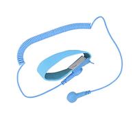 CCYLEZ ESD Wrist Strap Durable Static Proof Wristband with Ground Wire for Electronics Repair, Adjustable PU and Stainless Steel, 1x Unit (Blue)