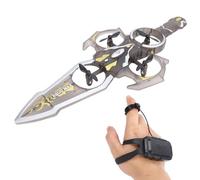 CCYLEZ Flying Sword RC Airplane with Watch Remote Control, LED Night Lights, 2 Modular Batteries, 360° Stunt, One Key Start, Crash Proof, Outdoor Toy Gift for Kids Adults Beginners