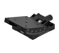 CCYLEZ Linear Stage Goniometer Manual Platform with for Optical Equipment 60x60mm Black Aluminum Alloy